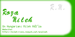 roza mileh business card